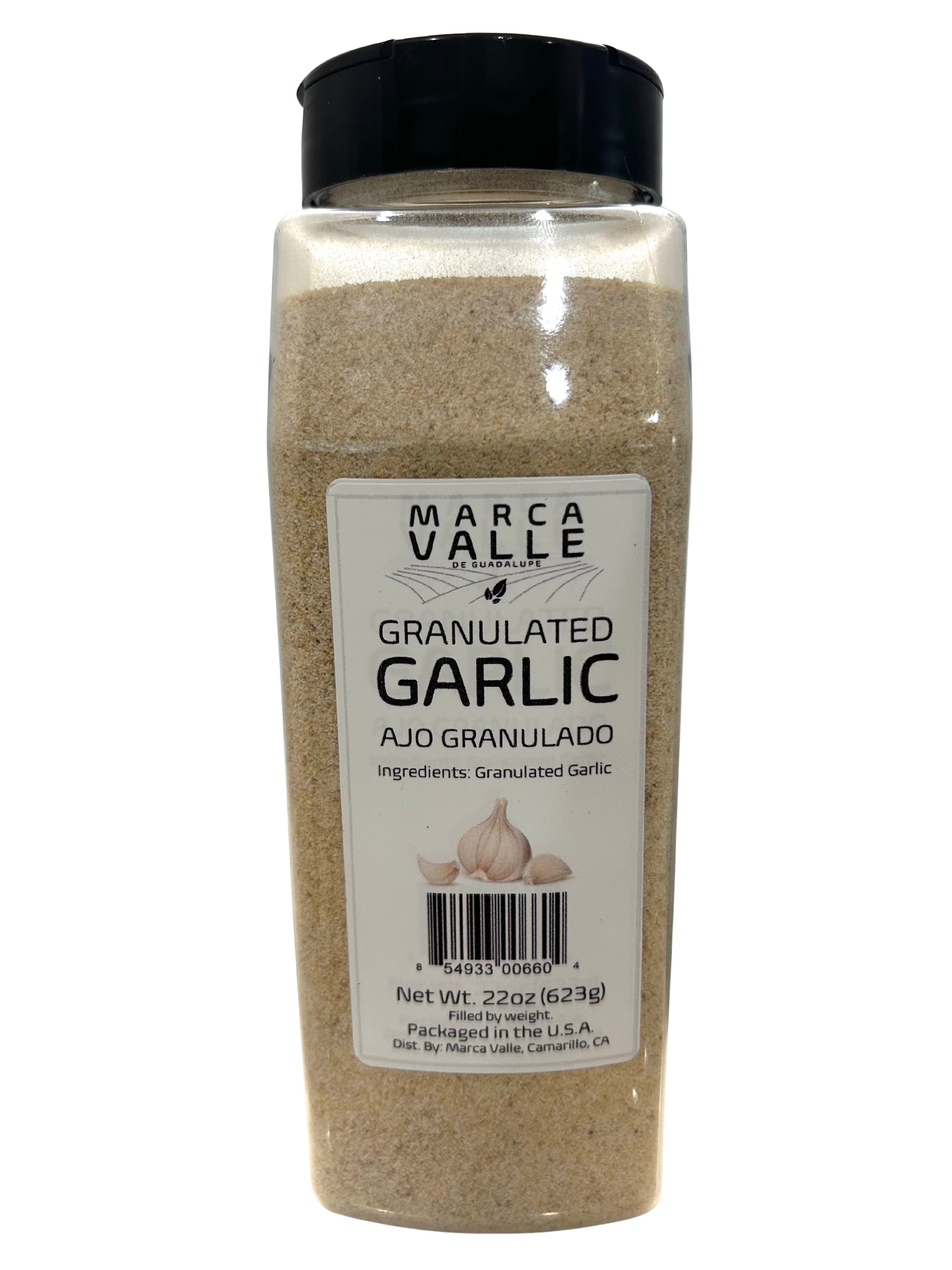 Marca Valle Granulated Garlic 22oz Jar