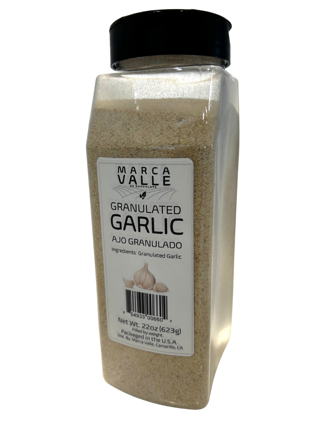 Marca Valle Granulated Garlic 22oz Jar