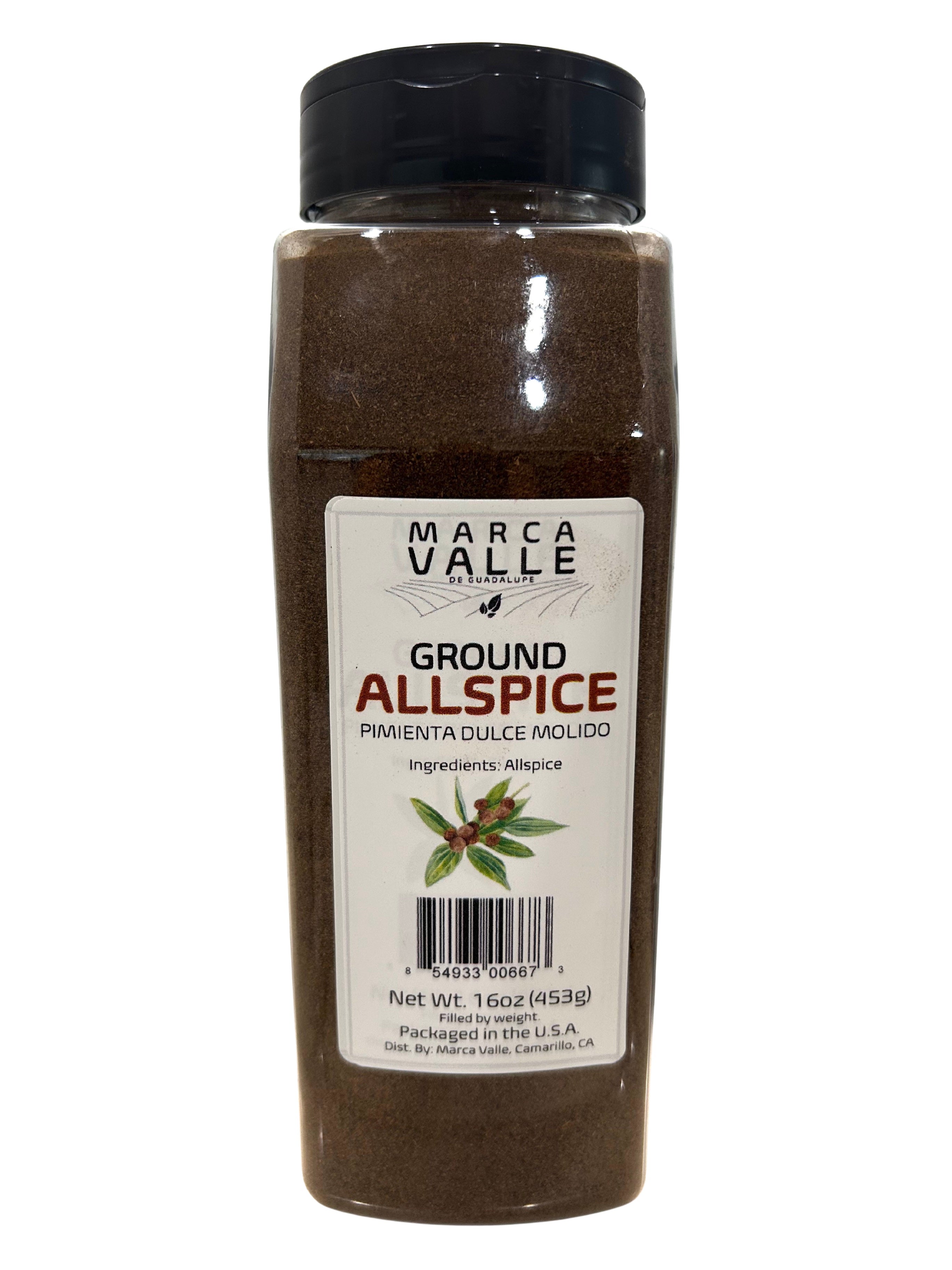 Marca Valle Allspice Ground 16oz Jar